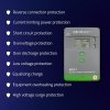 Qoltec Solarny regulator ładowania MPPT z czujnikiem temperatury 10A |  12V/24V | LCD | 2xUSB | GEL | LiFePO4